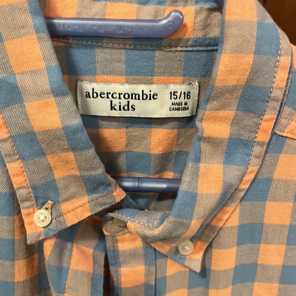 Abercrombie kids 15/16 kids long sleeve shirt, button up.  Excellent condition - Picture 2 of 7